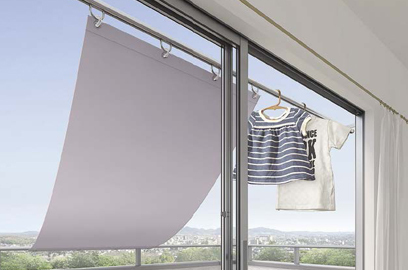 スクリーンタイプのオーニング